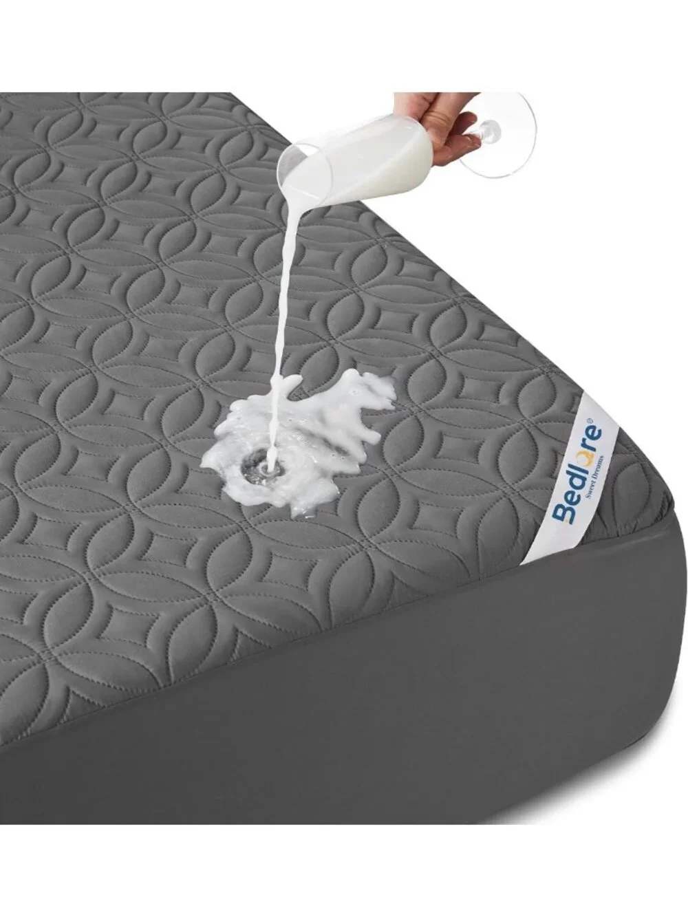 King Size Waterproof Mattress Protector Pad - Hypoallergenic, Soft & Durable